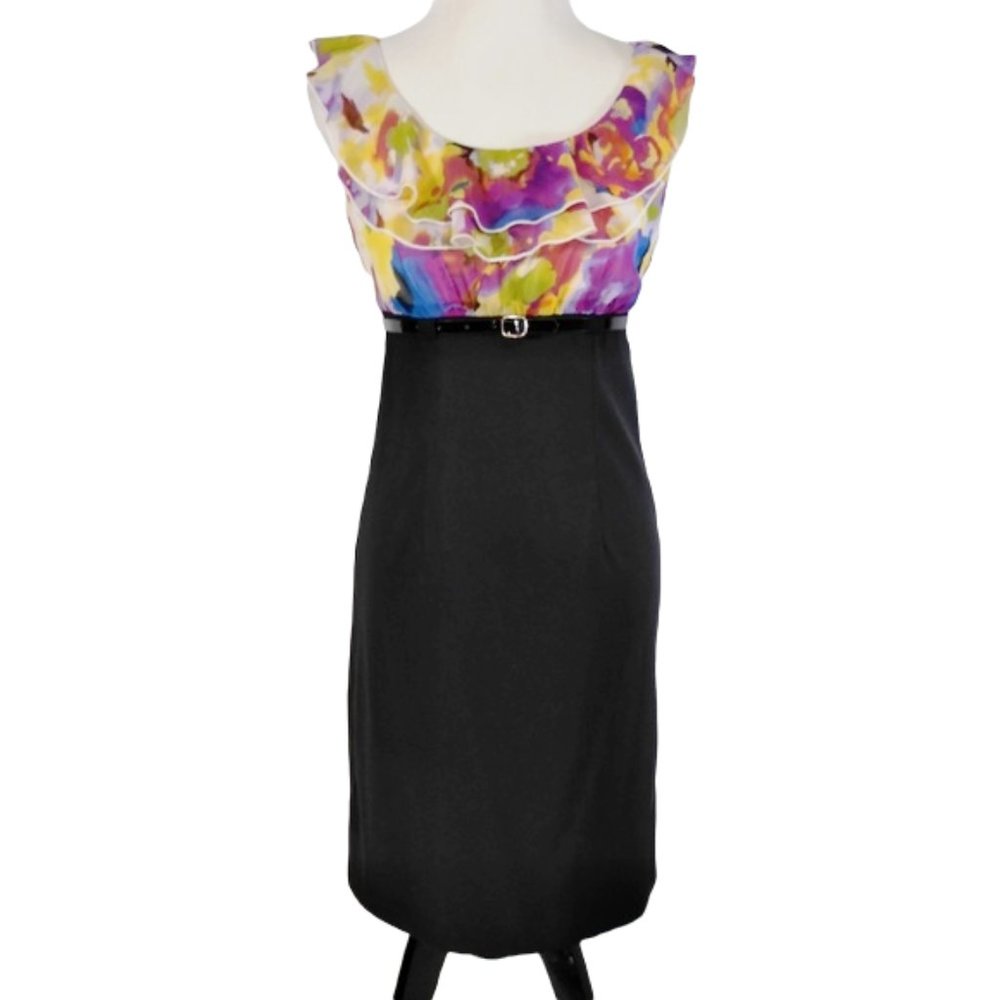 8 IALYX Petite Colorful Midi Dress Size 4P